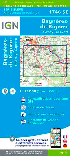 1746SB BAGNERES-DE-BIGORRE/TOURNAY/CAPVERN