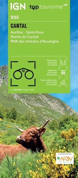 TOP100D15 - CANTAL AURILLAC  SAINT-FLOUR MONTS DU CANTAL PNR DES VOLCANS D´AUVERGNE