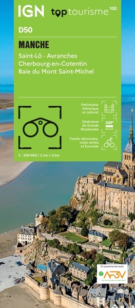 TOP100D50 - MANCHE SAINT-LO  AVRANCHES CHERBOURG-EN-COTENTIN BAIE DU MONT SAINT-MICHEL