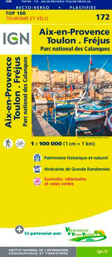 TOP100172 AIX-EN-PROVENCE/MARSEILLE/FREJUS  1/100.000