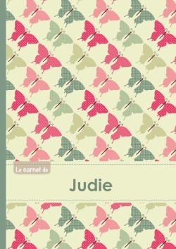 POD COMPTE FERME!!!!!!!CARNET DE JUDIE - LIGNES, 96P, A5 - PAPILLONS VINTAGE