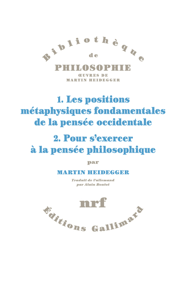 1. LES POSITIONS METAPHYSIQUES FONDAMENTALES