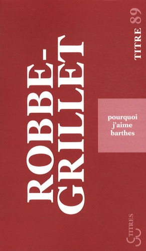 POURQUOI J´AIME BARTHES