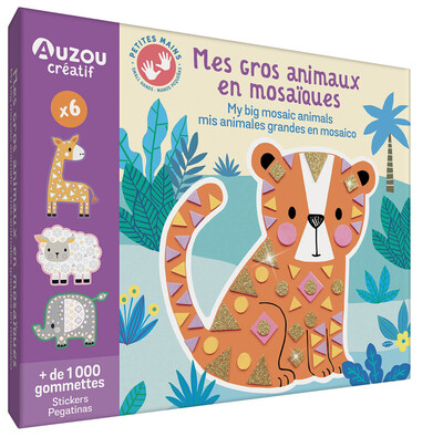 MON COFFRET D´ARTISTE - MES GROS ANIMAUX EN MOSAIQUES