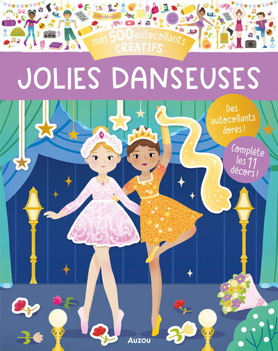 MES TOUT PREMIERS AUTOCOLLANTS - 500 AUTOCOLLANTS CREATIFS - JOLIES DANSEUSES