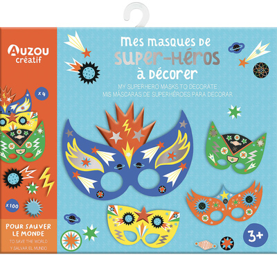 MES MASQUES DE SUPER-HEROS A DECORER - MA POCHETTE D´ARTISTE