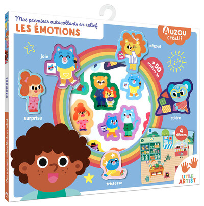 MES PREMIERS AUTOCOLLANTS EN RELIEF - LES EMOTIONS