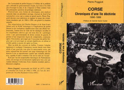 CORSE CHRONIQUES D´UNE ILE DECHIREE 1996-1999