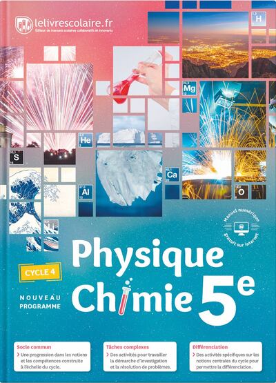 PHYSIQUE-CHIMIE 5E, EDITION 2017