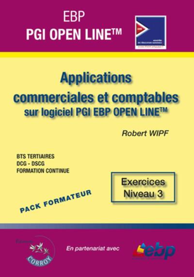 EBP PGI OPEN LINE LIGNE PME. PACK FORMATEUR. APPLICATIONS COMMERCIALES ET C