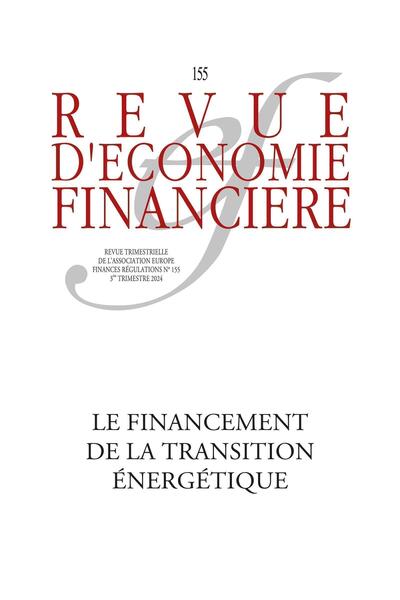FINANCEMENT DE LA TRANSITION ENERGETIQUE