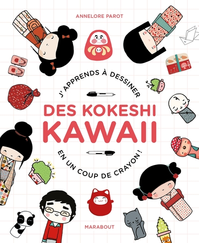 JE DESSINE DES KOKESHI KAWAI