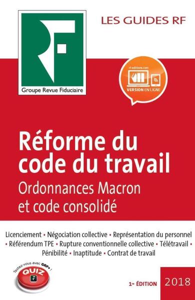 REFORME DU CODE DU TRAVAIL 2018