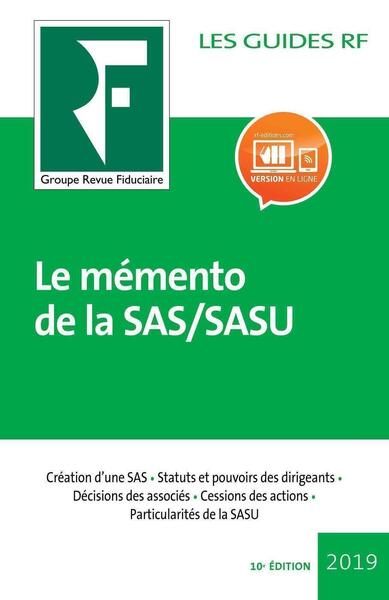 MEMENTO  DE LA SAS/SASU