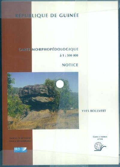 CARTE MORPHOPEDOLOGIQUE DE LA REPUBLIQUE DE GUINEE - N  114 - COFFRET COMPRENANT : 1 NOTICE, 3 ANNEX