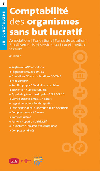 COMPTABILITE DES ORGANISMES SANS BUT LUCRATIF - 4E ED. - ASSOCIATIONS  FOND