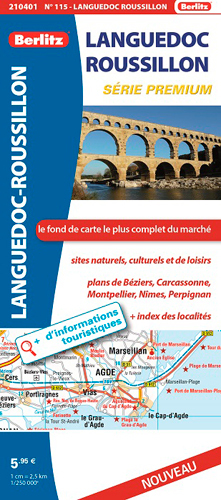 CARTE 115 LANGUEDOC ROUSSILLON ROUTIERE ET TOURISTIQUE SERIE PREMIUM