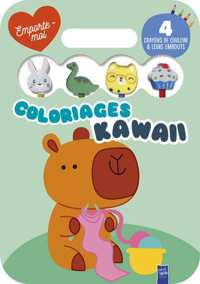 CAPYBARA - COLORIAGES KAWAII