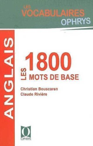 1800 MOTS DE BASE EN ANGLAIS