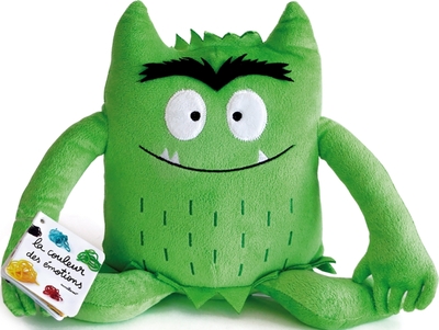 PELUCHE VERTE COULEUR EMOTIONS