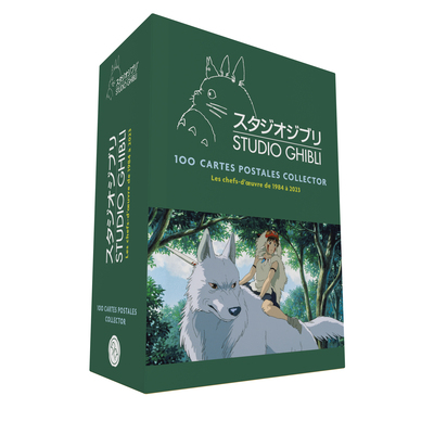 STUDIO GHIBLI, LES CHEFS-D´OEUVRE DE 1984 A 2023 : COFFRET DE 100 CARTES POSTALES