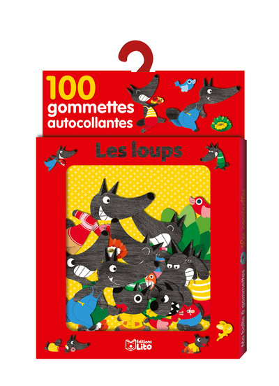 100 GOMMETTES LES LOUPS BOI. C