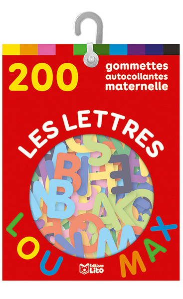 SACHET 200 GOMMETTES MATERNELLE : LES LETTRES