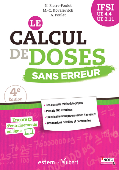CALCUL DE DOSES SANS ERREUR (LE) 4E EDT IFSI UE 4.4 UE 2.11