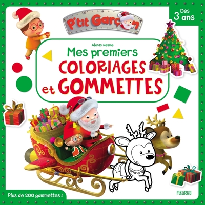 MES PREMIERS COLORIAGES ET GOMMETTES - P TIT GARCON - NOEL