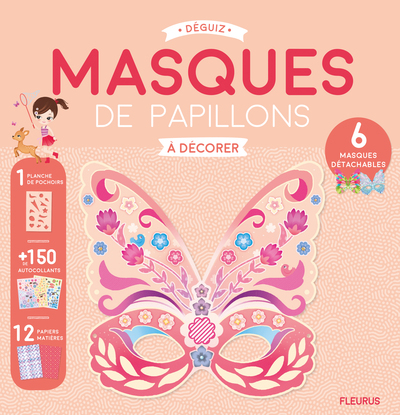 MASQUES DE PAPILLONS A DECORER