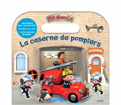 CASERNE DE POMPIERS (VALISE ET STICKERS EPAIS)