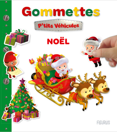 MES PREMIERES GOMMETTES P´TITS VEHICULES - NOEL