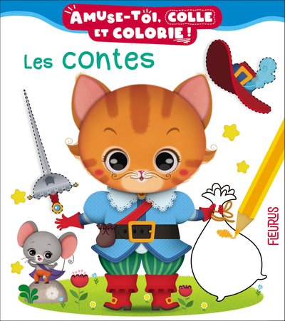 CONTES - AMUSE-TOI COLLE ET COLORIE