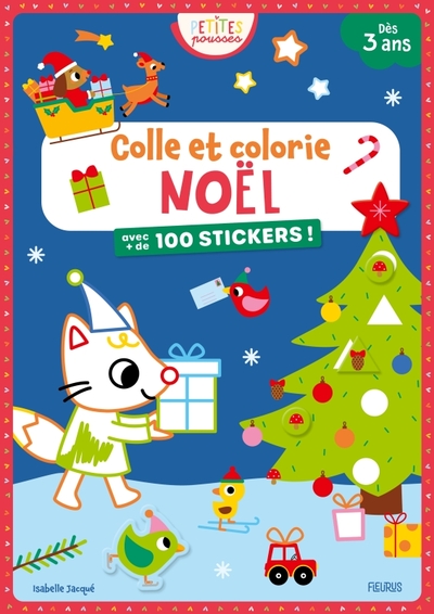 COLLE ET COLORIE - NOEL