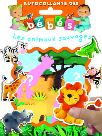 ANIMAUX SAUVAGES - AUTOCOLLANTS DES BEBES