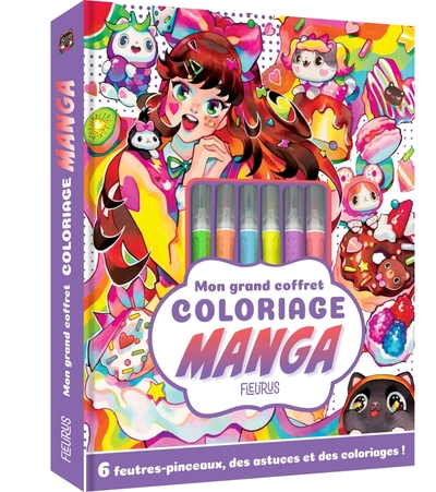 MON GRAND COFFRET COLORIAGE MANGA