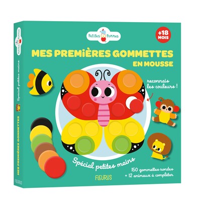MES PREMIERES GOMMETTES MOUSSE RECONNAIS LES COULEURS !