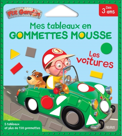 MES TABLEAUX EN GOMMETTES MOUSSE - LES VOITURES