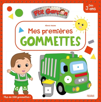 MES PREMIERES GOMMETTES - P´TIT GARCON (CAMION-POUBELLE)