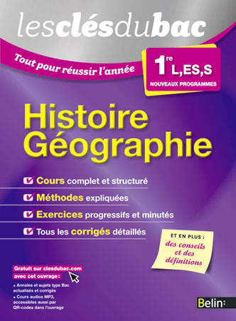 CLES DU BAC TTE L´ANNEE HIST GEO 1 L, ES-2015