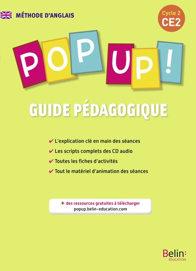 POP UP ! CE2 2014 GUIDE PEDAGO