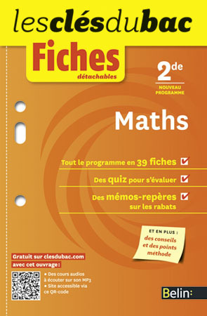 CLES DU BAC FICHES MATHS 2DE