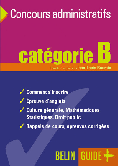 CONCOURS ADMINISTRATIFS CAT B