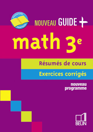 NOUVEAU GUIDE PLUS MATH 3E 2008