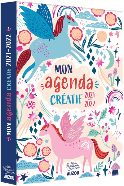 MON AGENDA CREATIF A COLORIER - 2021-2022 - + DE 100 AUTOCOLLANTS A COLORIER
