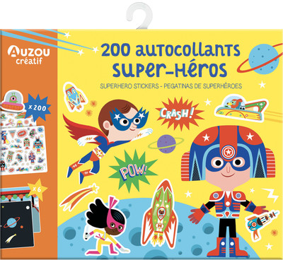 200 AUTOCOLLANTS SUPER-HEROS