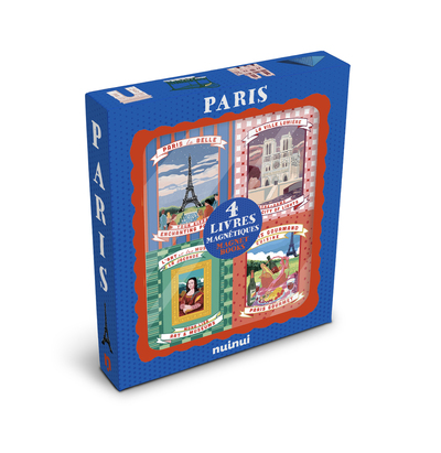 PARIS - LIVRES MAGNETIQUES - 1 COFFRET, 4 MAGNETS
