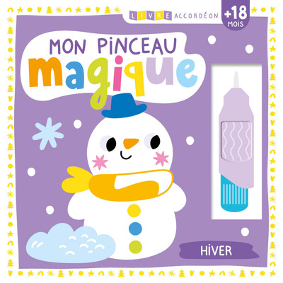 LIVRE ACCORDEON - MON PINCEAU MAGIQUE - HIVER