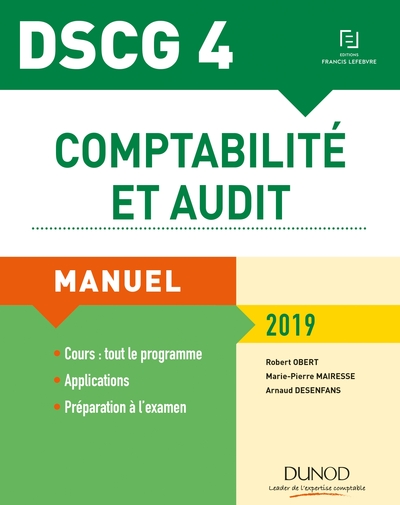 DSCG 4 - COMPTABILITE ET AUDIT 2019 - MANUEL