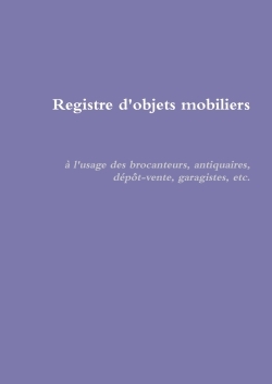 REGISTRE D´OBJETS MOBILIERS